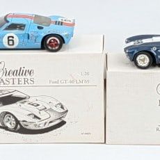 1/20 Scale Ford GT40 and Shelby Cobra 427 Die-Cast Cars