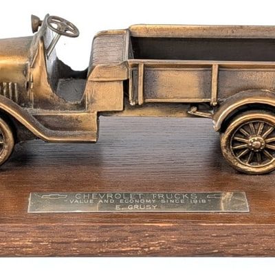 Vintage Chevrolet Trucks Desktop Pen Holder