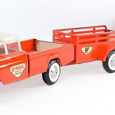Original Nylint Ford U-Haul Truck w/ Trailers