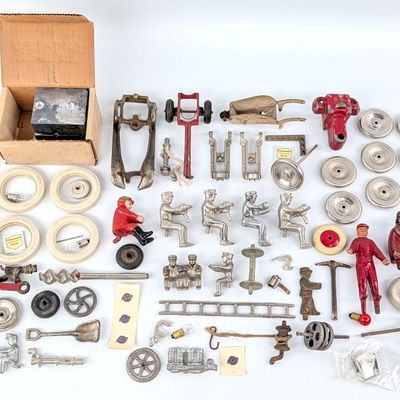 Cast Iron Toy Parts Drivers, Wheels, Accessories, and More