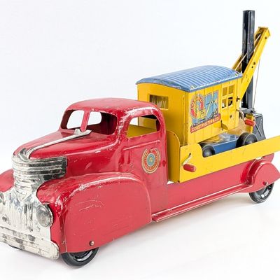 Marx Lumar Contractors Construction Co. Truck with Steam Shovel