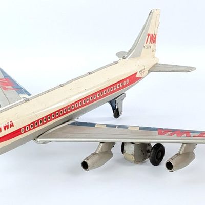 Japan Tin Friction TWA Boeing 707 Airplane