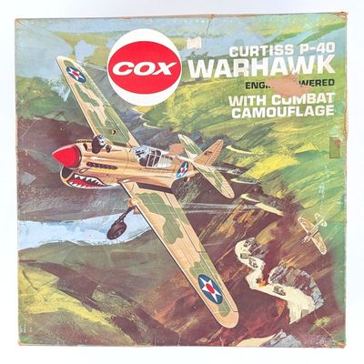 COX Curtiss Warhawk P-40 Engine Powered Plane with Box