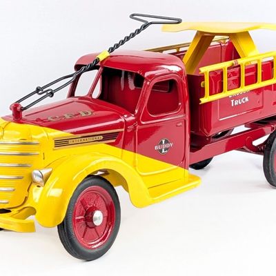 Restored 1938 Buddy L International Ladder Truck