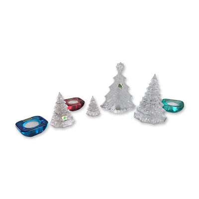 Sale Photo Thumbnail #283: 7pc Waterford and Marquis Crystal Holiday Decor Items