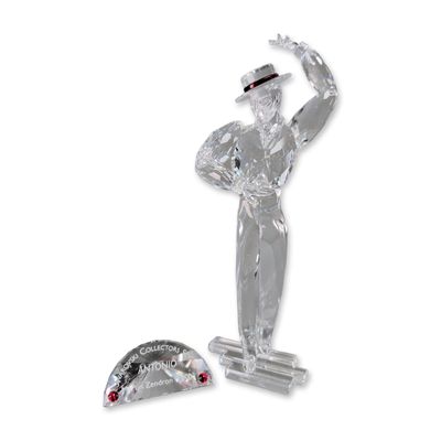 2pc Swarovski Crystal Magic of Dance Antonio Figurine with Plaque