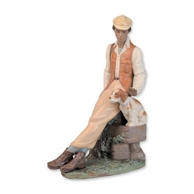 Sale Photo Thumbnail #245: Lladro Gres Porcelain Figurine, Constant Companions 01012257