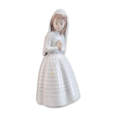 Sale Photo Thumbnail #430: Nao by Lladro Porcelain Praying Communion Girl Figurine, Model 0236