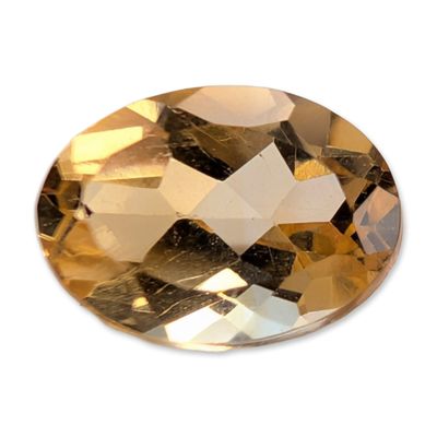 Sale Photo Thumbnail #346: Oval Cut Faceted Yellow Spinel Gemstone