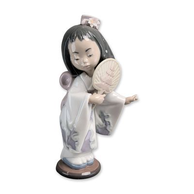 Lladro Spanish Porcelain Figurine, Oriental Beauty 01006232