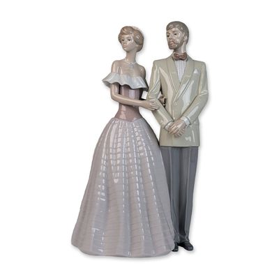 Sale Photo Thumbnail #191: Lladro Porcelain Figurine, An Evening Out 01005540