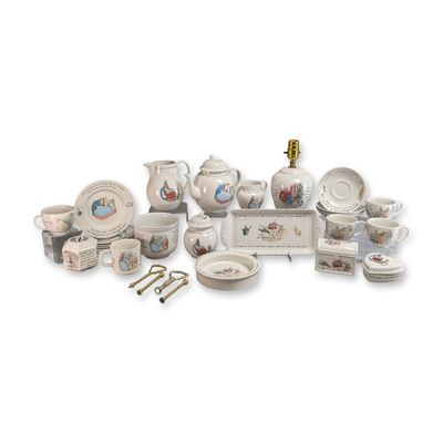 Sale Photo Thumbnail #106: 24pc Wedgwood Beatrix Potter Peter Rabbit Ceramic Collection