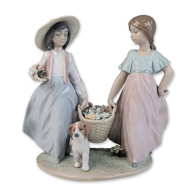 Sale Photo Thumbnail #207: Lladro Glazed Porcelain Figurine, Springtime Harvest 01006250