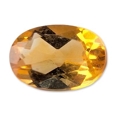 Sale Photo Thumbnail #173: Oval Faceted Golden Yellow Citrine