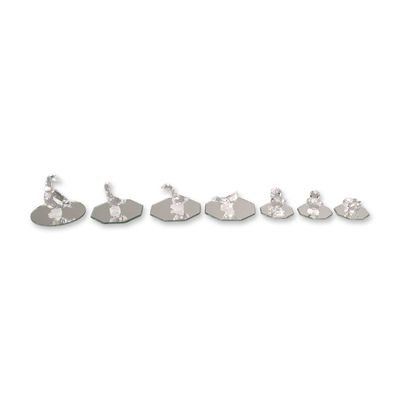 Sale Photo Thumbnail #272: 7pc Swarovski Silver Crystal Waterfowl Figurines with Mirror Bases