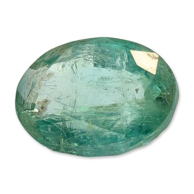 Sale Photo Thumbnail #321: Oval Faceted Green Emerald Gemstone