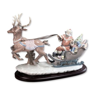 Sale Photo Thumbnail #237: Lladro Spain Porcelain Sculpture with Base, Up and Away