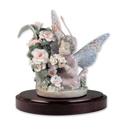 Sale Photo Thumbnail #203: Lladro Porcelain Figurine, Floral Admiration 01005853 with Base