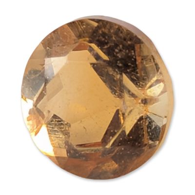 Sale Photo Thumbnail #182: Round Brilliant Cut Golden Citrine Gemstone