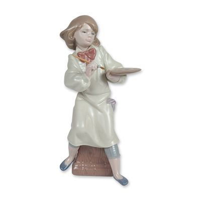 Sale Photo Thumbnail #435: Lladro Spain Porcelain Little Artist Figurine 6368