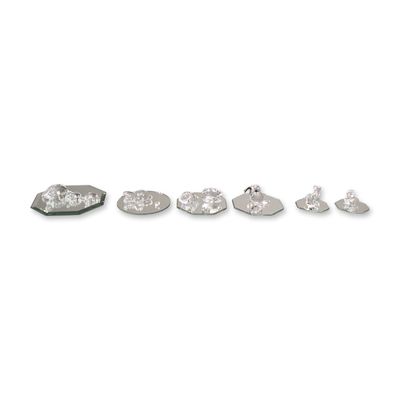 Sale Photo Thumbnail #263: 9pc Swarovski Silver Crystal Aquatic Animal Figurines with Mirror Bases
