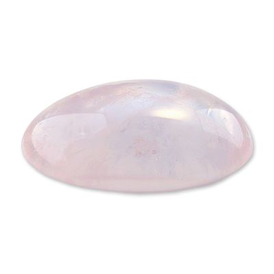Sale Photo Thumbnail #341: Pale Pink Rose Quartz Oval Cabochon Gemstone