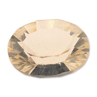 Sale Photo Thumbnail #361: Pale Yellow Oval Mixed Cut Faceted Stone