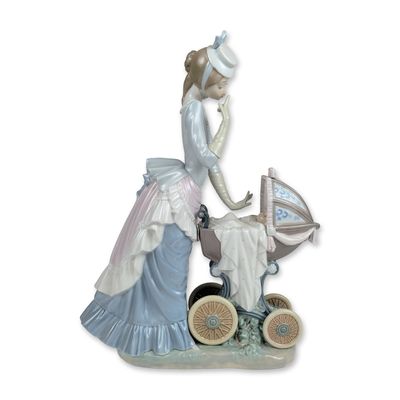 Sale Photo Thumbnail #410: Lladro Babys First Outing Porcelain Sculpture 4938