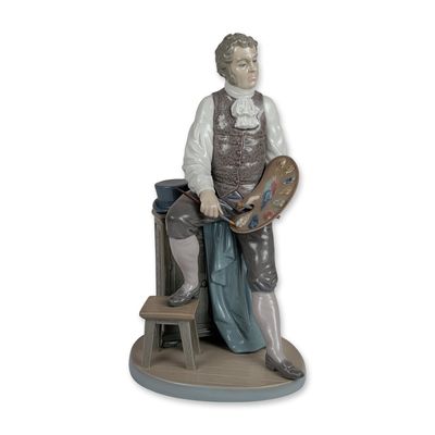 Lladro Artistic Endeavor Glazed Porcelain Figurine