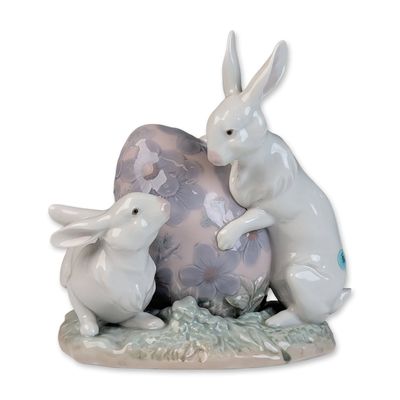 Sale Photo Thumbnail #404: Lladro Porcelain Figurine, Easter Bunnies 01005902