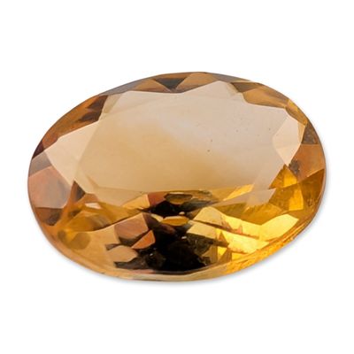 Sale Photo Thumbnail #176: Oval Faceted Citrine Gemstone