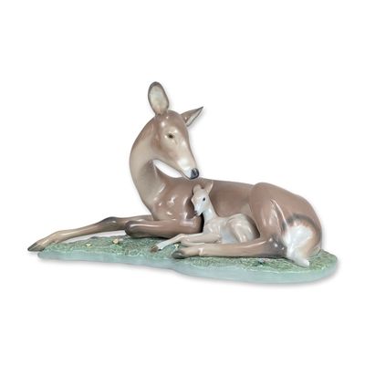 Sale Photo Thumbnail #387: Lladro A New Life Porcelain Deer Figurine 6531