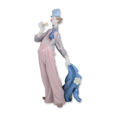 Lladro A Mile of Style Porcelain Clown Sculpture 6507