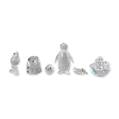 6pc Collection of Swarovski Silver Crystal Animal Figurines