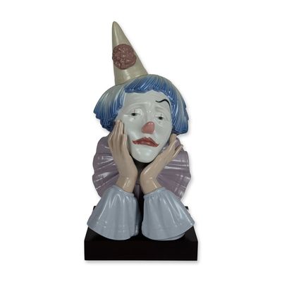 Lladro Spanish Porcelain Jester Bust 5129
