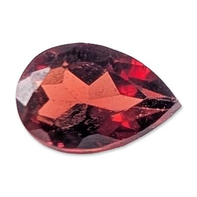 Sale Photo Thumbnail #332: Loose Pear Faceted Red Garnet Gemstone