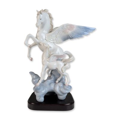 Sale Photo Thumbnail #402: Lladro Limited Edition Porcelain Sculpture, Pegasus 01001778 with COA & Base