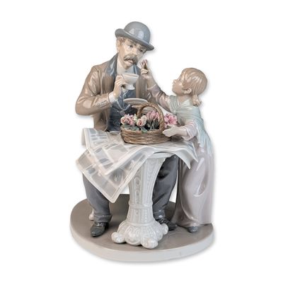 Sale Photo Thumbnail #420: Lladro Glazed Porcelain Figurine, Little Flower Seller 01005082