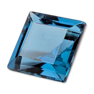 Sale Photo Thumbnail #347: Square Step Cut Blue Spinel Faceted Gemstone