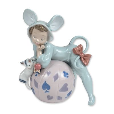 Sale Photo Thumbnail #398: Lladro Mischievous Mouse Porcelain Figurine 5881