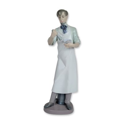 Sale Photo Thumbnail #233: Lladro Spanish Glazed Porcelain Pharmacist Sculpture 6273