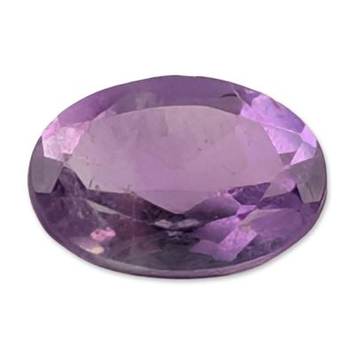 Sale Photo Thumbnail #139: Oval Faceted Light Purple Amethyst