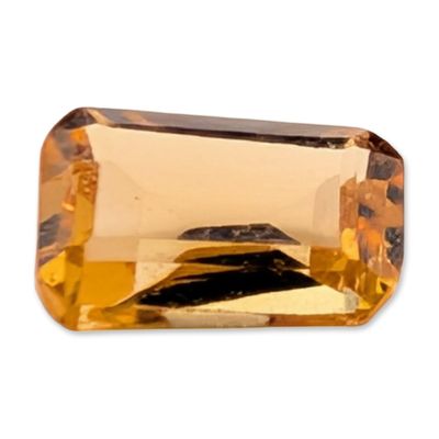 Sale Photo Thumbnail #174: Loose Emerald Cut Golden Yellow Citrine Gemstone