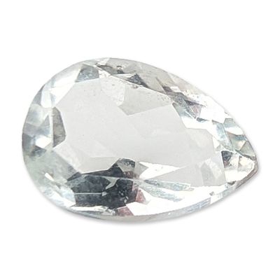 Sale Photo Thumbnail #165: Loose Pear Cut Colorless Aquamarine Gemstone