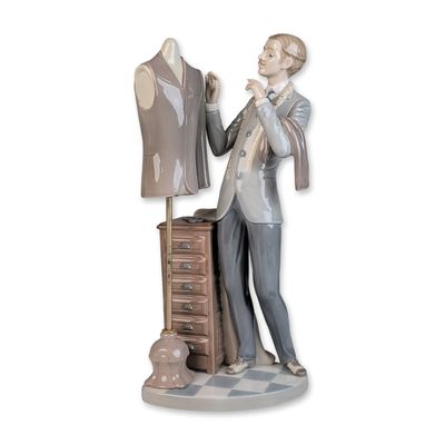 Sale Photo Thumbnail #231: Lladro Glazed Porcelain Figurine, The Tailor 01005326