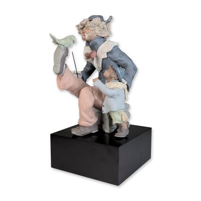 Lladro Limited Edition Goyesca Porcelain Figurine, Circus Show 01011750 with COA & Base