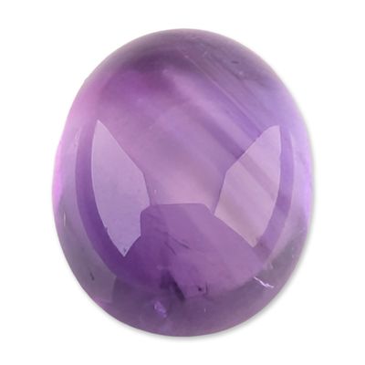 Sale Photo Thumbnail #155: Oval Cabochon Purple Amethyst Gemstone
