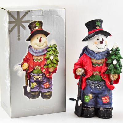 COLOR-CHANGING TABLE-TOP SNOWMAN DISPLAY