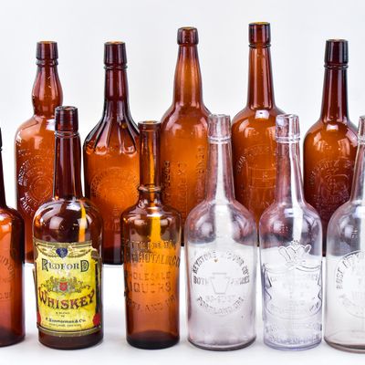 PORTLAND, OREGON GLASS LIQUOR BOTTLE COLLECTION