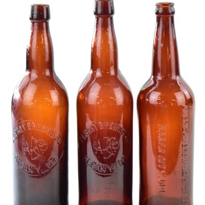 ALBANY BREWING AND AMERICAN BREWING TRIO OF OREGON BOTTLES